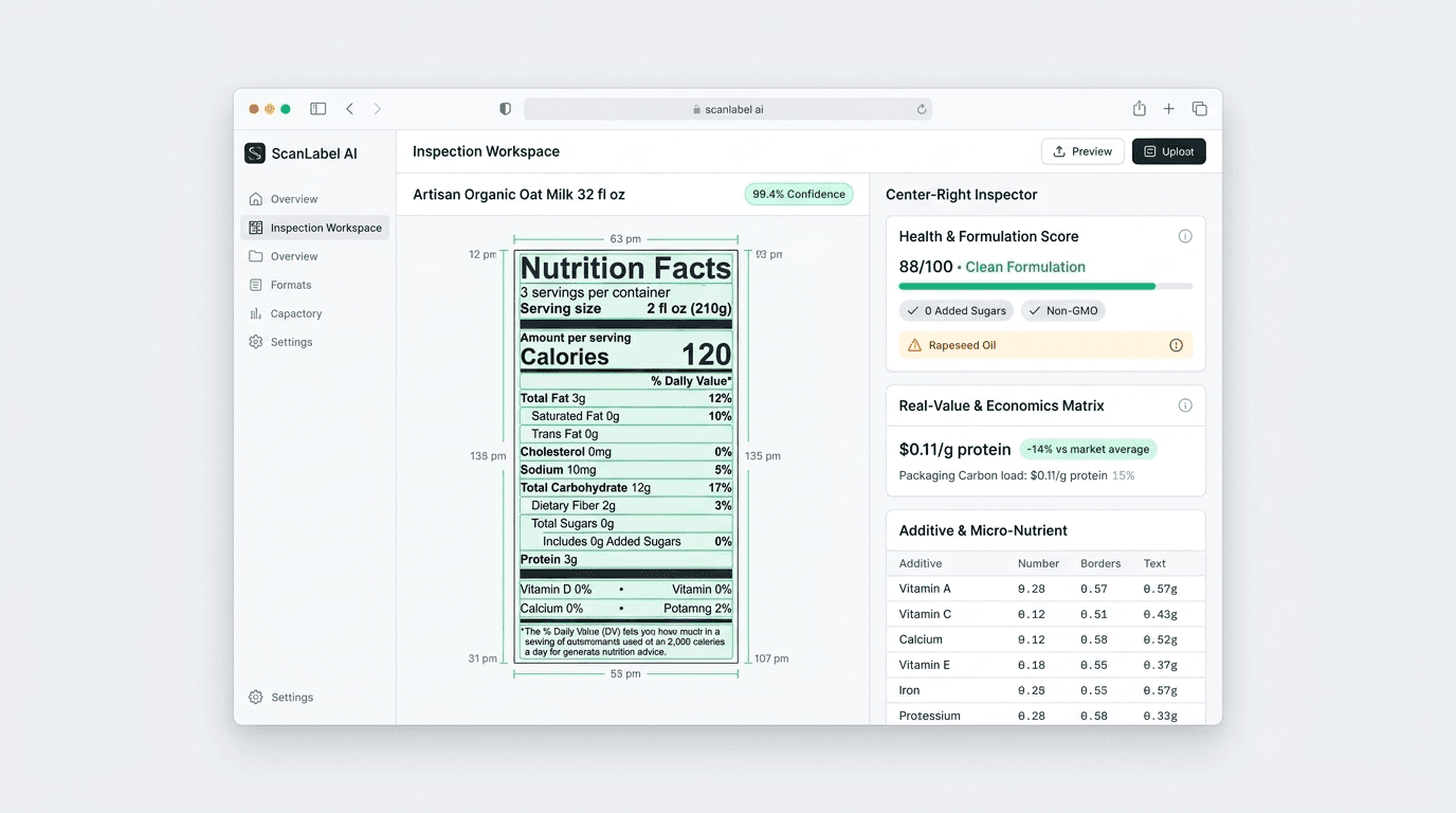 Scan Label AI — Grocery Label Intelligence — screenshot of the live product